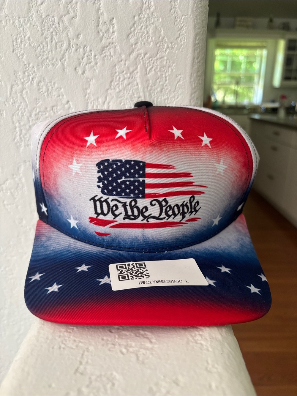 Patriotic "We the People" Trucker Hat - Red White Blue Stars